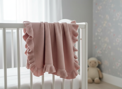 Cotton and Linen blend Baby Blanket