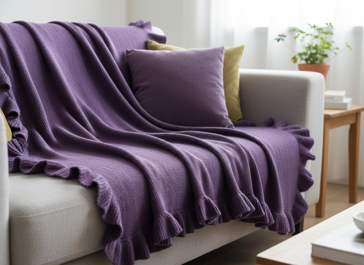 Wool blend Baby Blanket