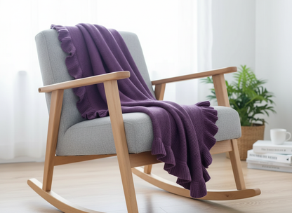 Linen blend Baby Blanket