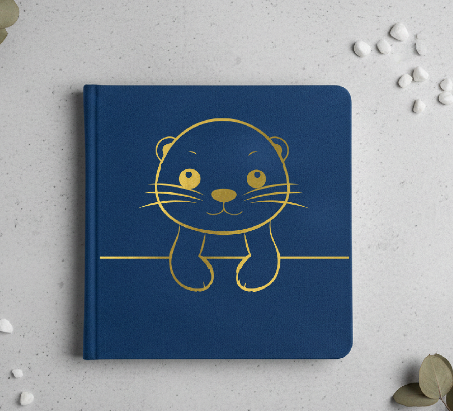 Custom metallic animal cover book